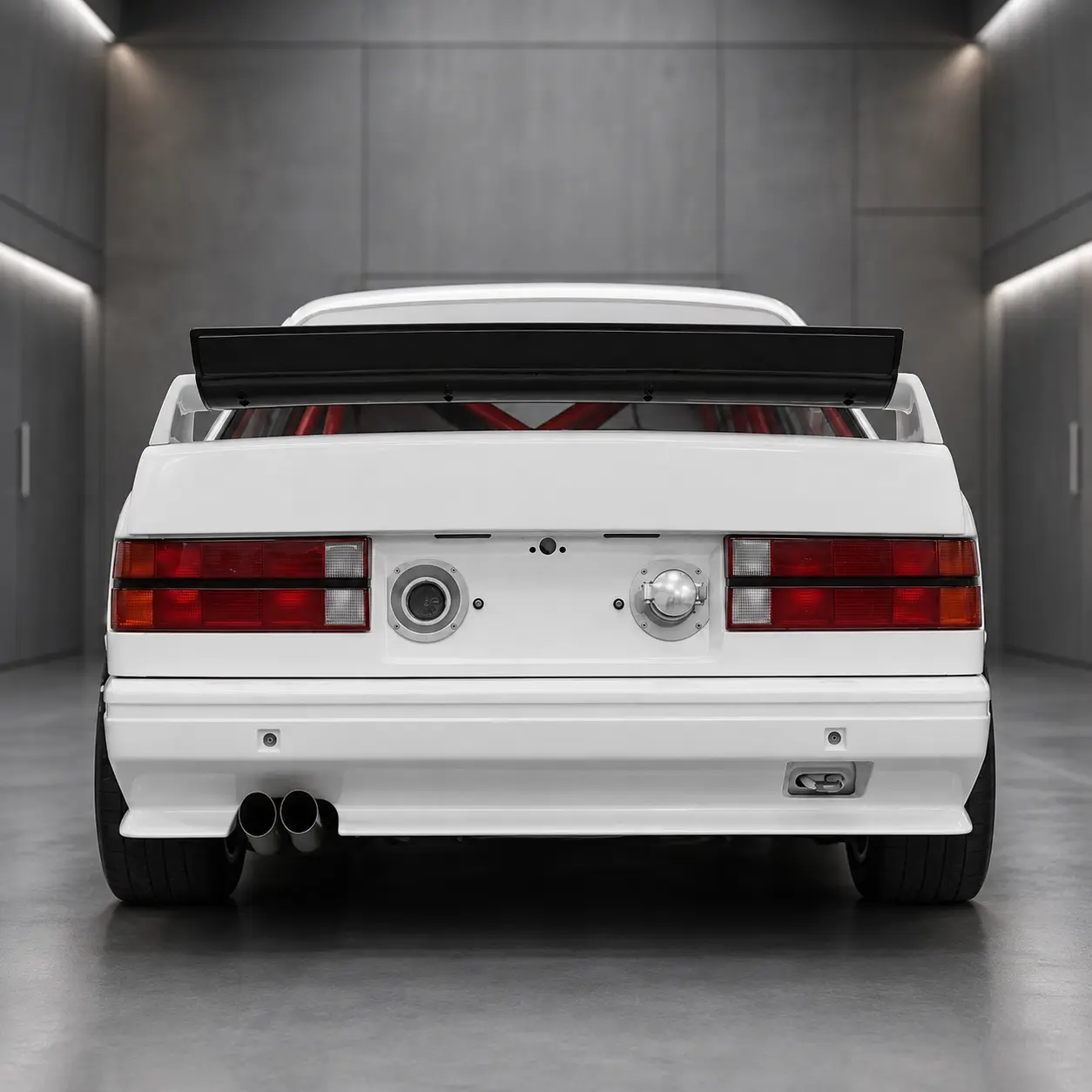 BMW E30 Carbon Boot Lid 1 BMW E30 Carbon Kofferraumdeckel am Fahrzeug