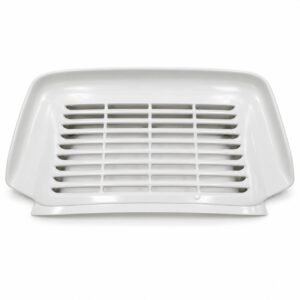 Weisser Porsche 911/930 GFK Tea Tray Heckspoiler mit erhöhten Seitenkanten